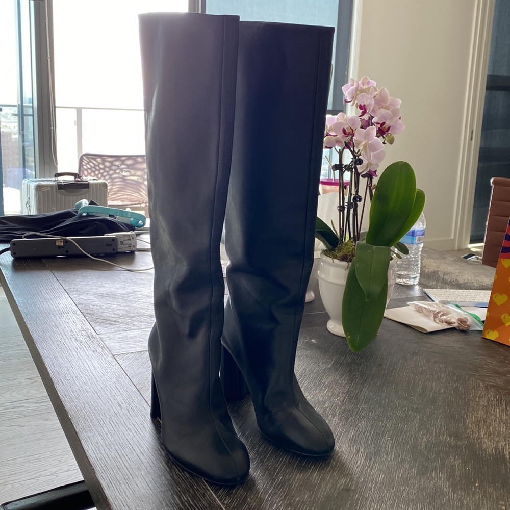 CO Collections Tall Leather Boot in Size 37 - Picture 4 of 5